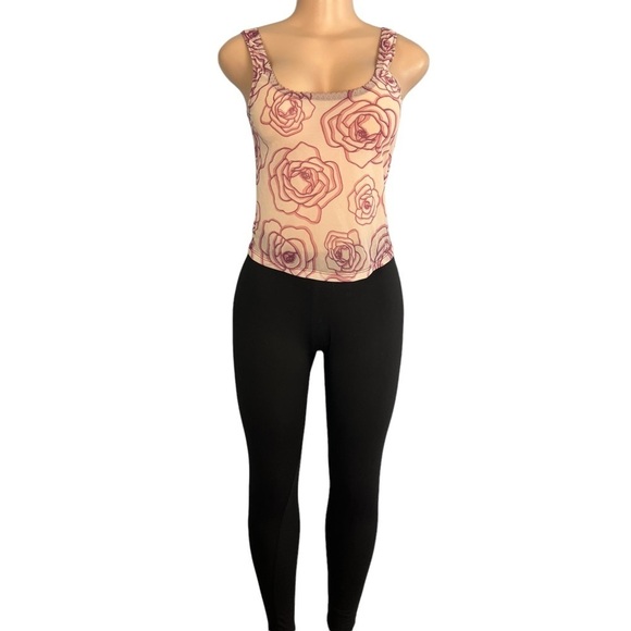 3/$30 🍂 Express Y2K Sheer Roses Cami - Picture 2 of 7